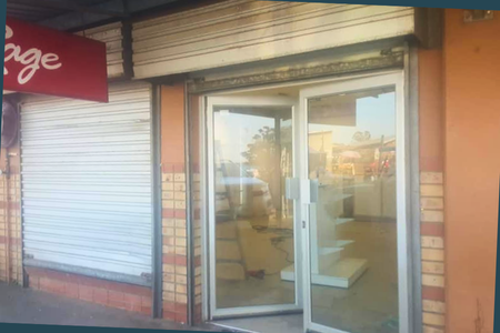 Commercial safety secure aluminium frame door