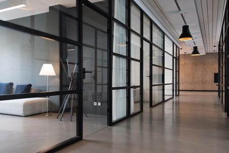 Glass sliders and partitions
