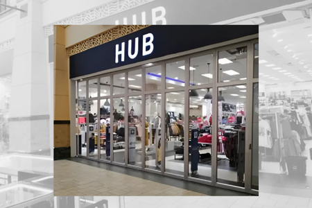 HUB shopfront glass aluminium