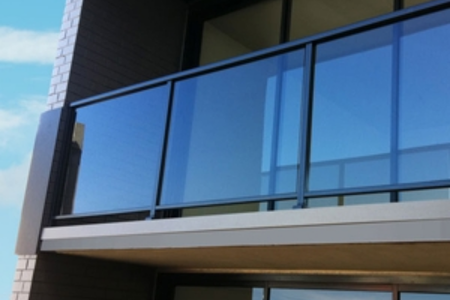 Tinted glass enclosure