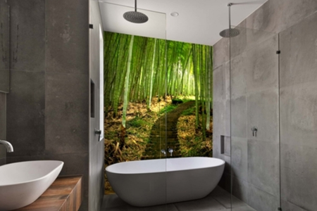 bathroom image splashback