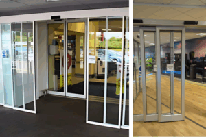 FAAC telescopic automatic entrance door installed by 3MC Services Durban