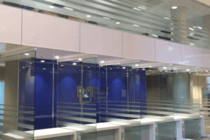 Glass partitions for medical practice installed by 3MC Services Durban
