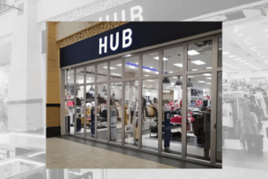HUB retail shopfront with glass and aluminium framing by 3MC Services KZN