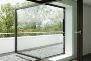 Pivot aluminium window installed by 3MC Services Durban