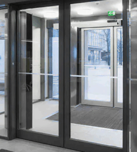Automatic door for commercial building installed by 3MC Services KZN