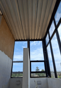 Aluminium door and window frames supplied by 3MC Services Durban