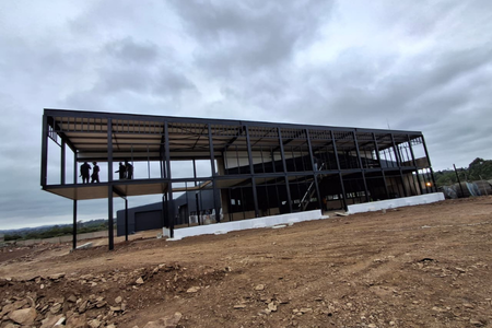 Structural steel and aluminium framework for commercial building by 3MC Services Durban