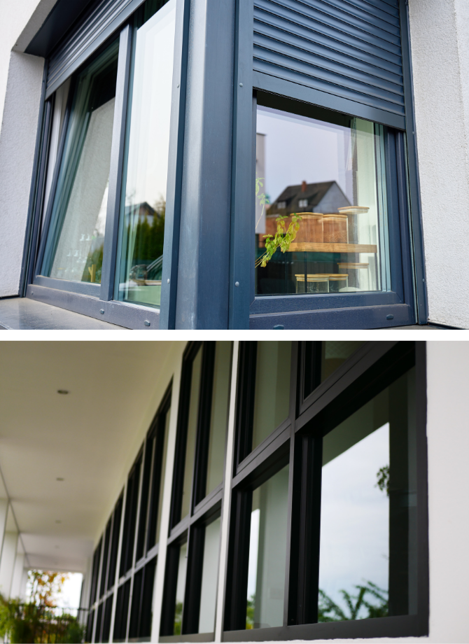 aluminium large window security