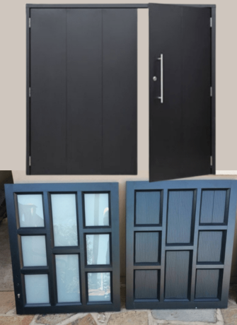 Aluminium door frame set supplied and installed by 3MC Services KZN