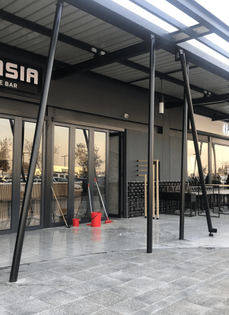 Automatic door installation at retail outlet by 3MC Services KZN