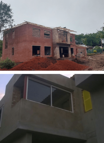 Aluminium windows installed during commercial building construction phase by 3MC Services KZN