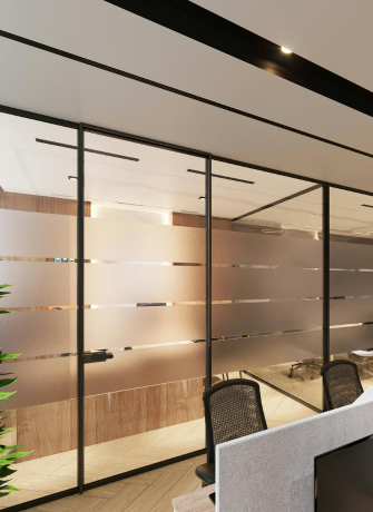 Glass office partitions installed by 3MC Services Durban KZN